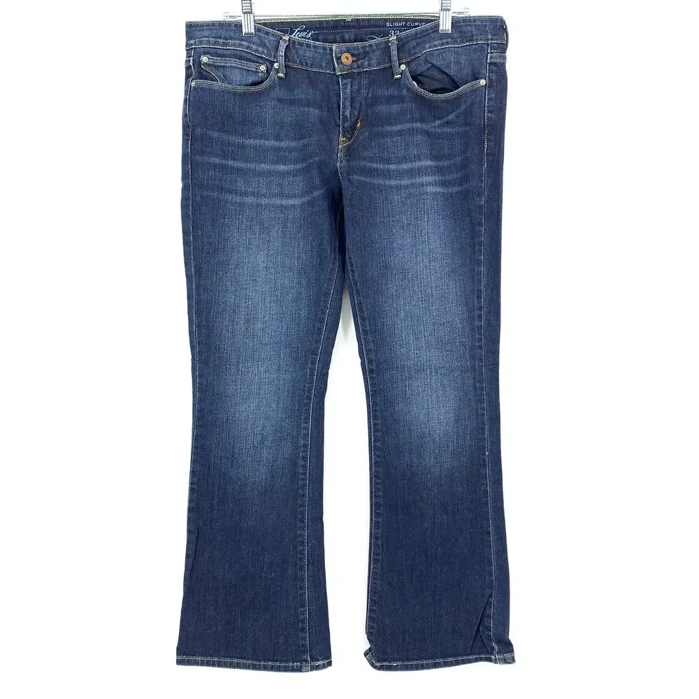 Levi's Slight Curve Skinny Boot Jeans Womens Size 32 X 30 Medium Wash Low Rise - Picture 1 of 7